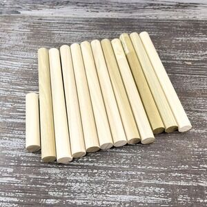 Lot Of 11 Wooden Dowel Rods. 1/2" X 7" Great For Crafts & Projects
